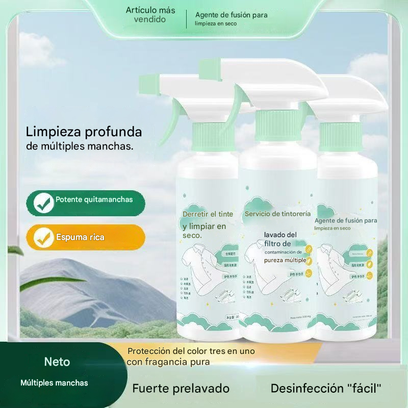 🔥🧴 [Compra 1 y llévate 1 gratis] Nuevo quitamanchas en spray sin enjuague: elimina rápidamente las manchas de los cuellos de las camisas.