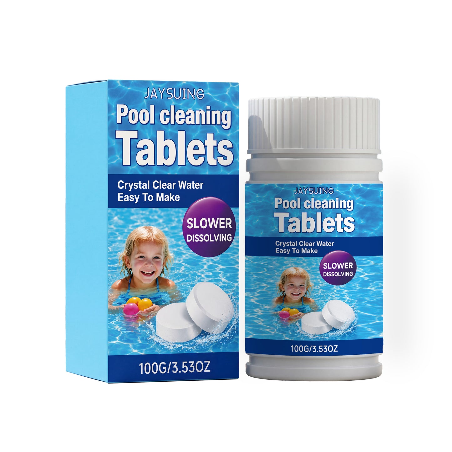 🔥Compre 1 y obtenga 1 gratis（2 botella）Pastillas efervescentes para la limpieza de piscinas