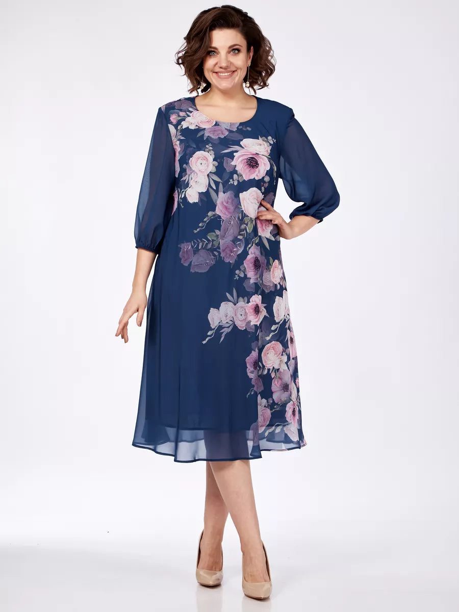 🌸 49% popusta 💥💕【S-5XL】Elegantna šifonska haljina s cvjetnim printom za proljeće 2026.🌷