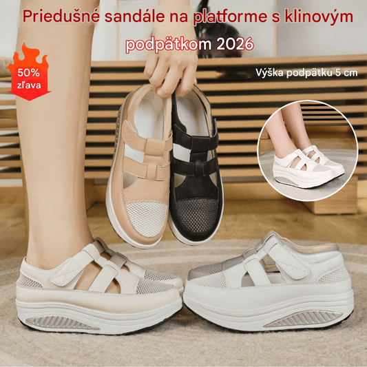 🔥【35-41】👣2026 Nové letné sandále na suchý zips, hrubá podrážka, priedušný dizajn.