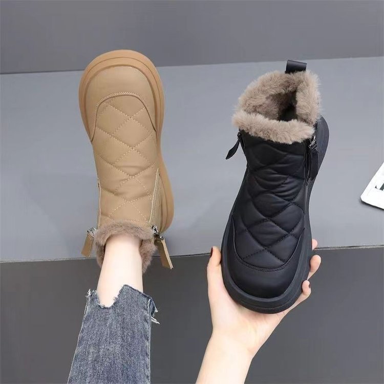 ✨👢【35-41】🔥⛄Нови есенни и зимни модни неплъзгащи се топли дамски снежни ботуши