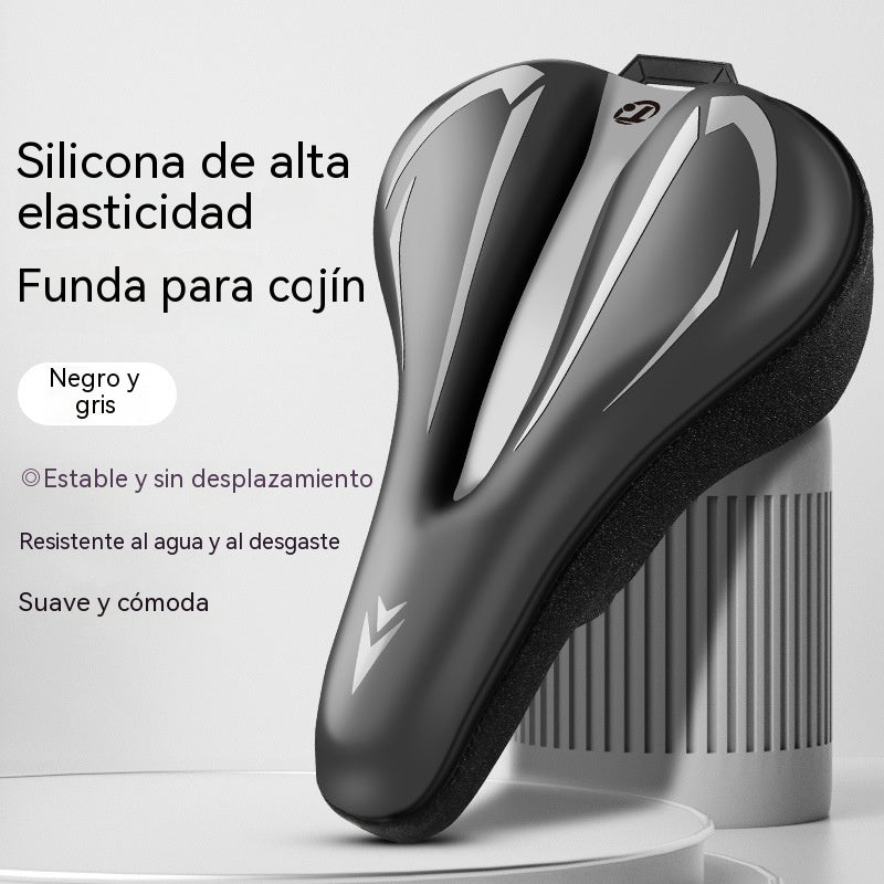 🚲Funda para sillín de bicicleta de montaña, fabricada en cuero de silicona grueso, impermeable y ultrasuave.