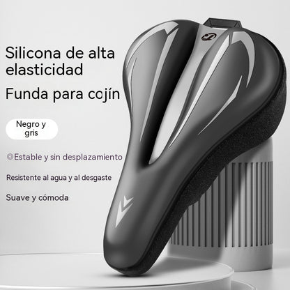 🚲Funda para sillín de bicicleta de montaña, fabricada en cuero de silicona grueso, impermeable y ultrasuave.