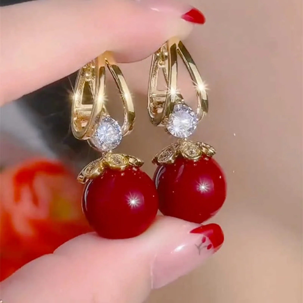💋 Pendientes de plata con perlas de lujo francés de nuevo estilo 2025