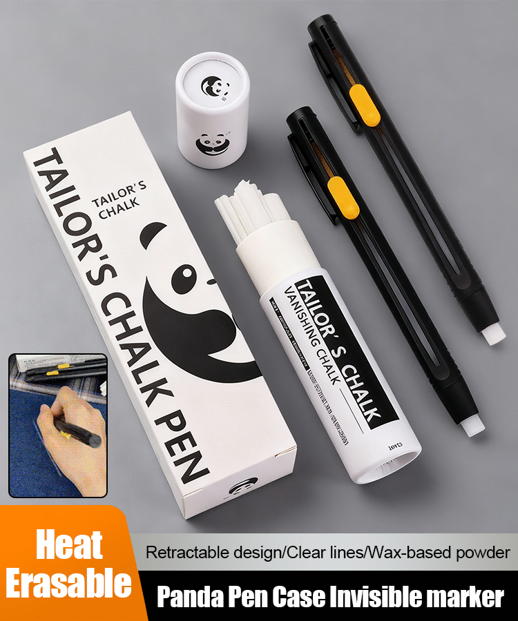 [20 piezas] ✍️Bolígrafo marca Panda, carcasa de sastre, material de corte, posicionamiento, marcado, tiza, desaparece a altas temperaturas.