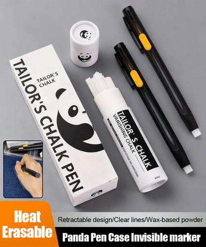 [20 piezas] ✍️Bolígrafo marca Panda, carcasa de sastre, material de corte, posicionamiento, marcado, tiza, desaparece a altas temperaturas.