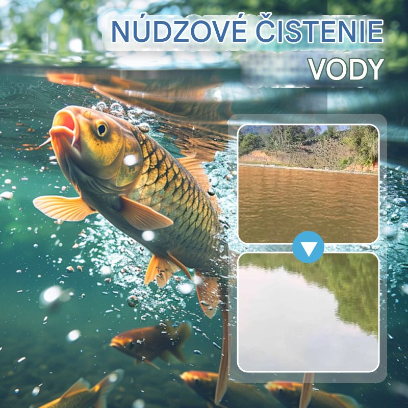 🐟🌊🔬500g Prémiový prášok do jazierka | Čistička vody a regulácia rias🐟🌊🔬