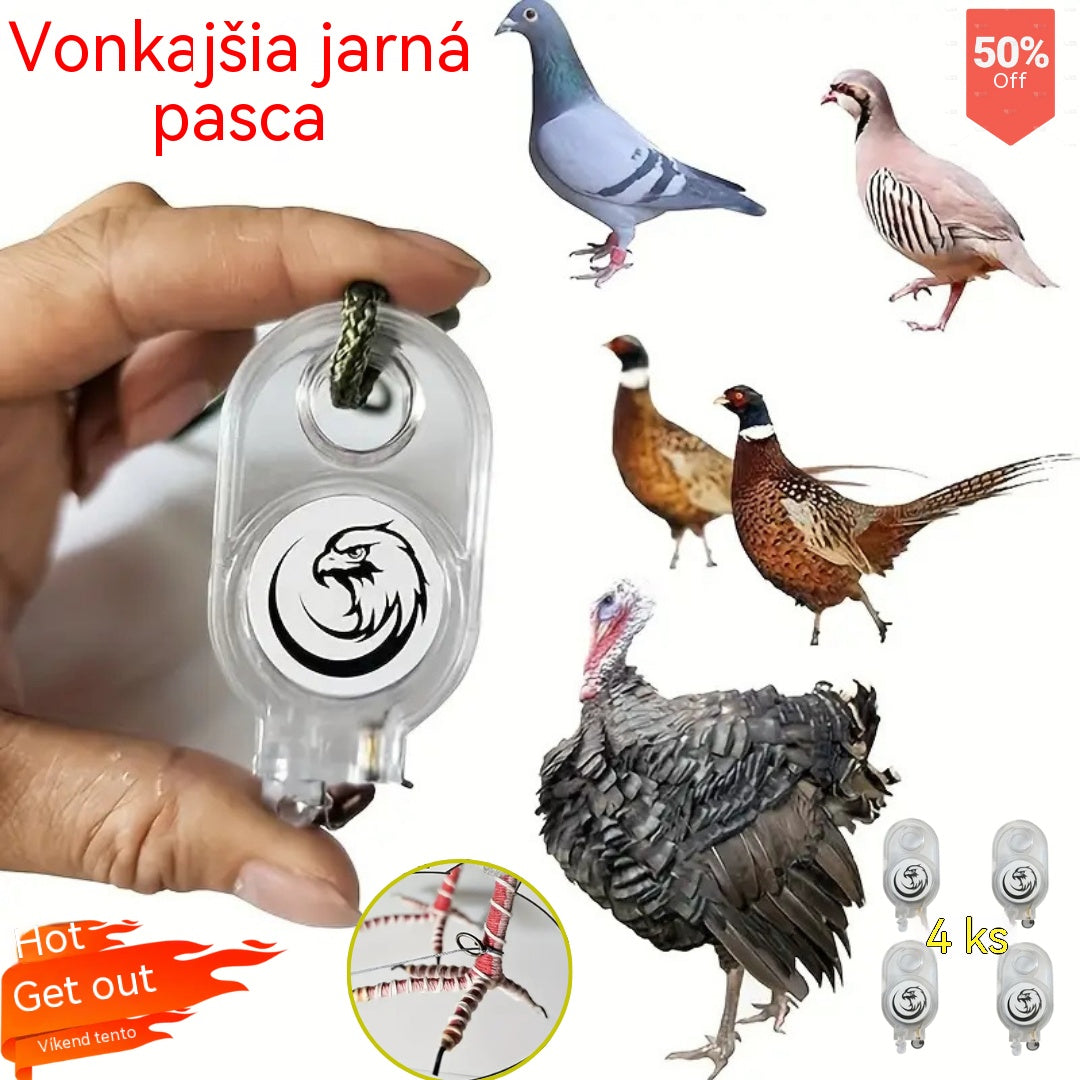 🐦🔥【Compra 2 y llévate 2 gratis】Nueva trampa para animales de resorte para exteriores, trampa para animales autoblocante de alta sensibilidad