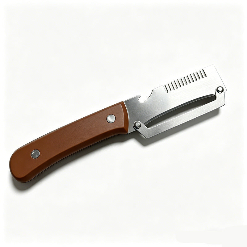 ✅2 piezas 22 euros🧅🔪 Pelador de cocina multifuncional 3 en 1: ¡Pela, corta y abre botellas! 🔥