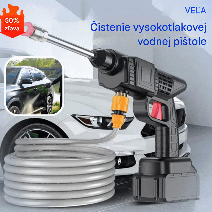 🔥1 sada 9 kusov🔥🚗Multifunkčná prenosná vysokotlaková vodná pištoľ💦