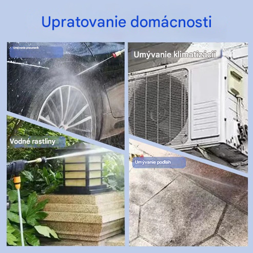 🔥1 sada 9 kusov🔥🚗Multifunkčná prenosná vysokotlaková vodná pištoľ💦
