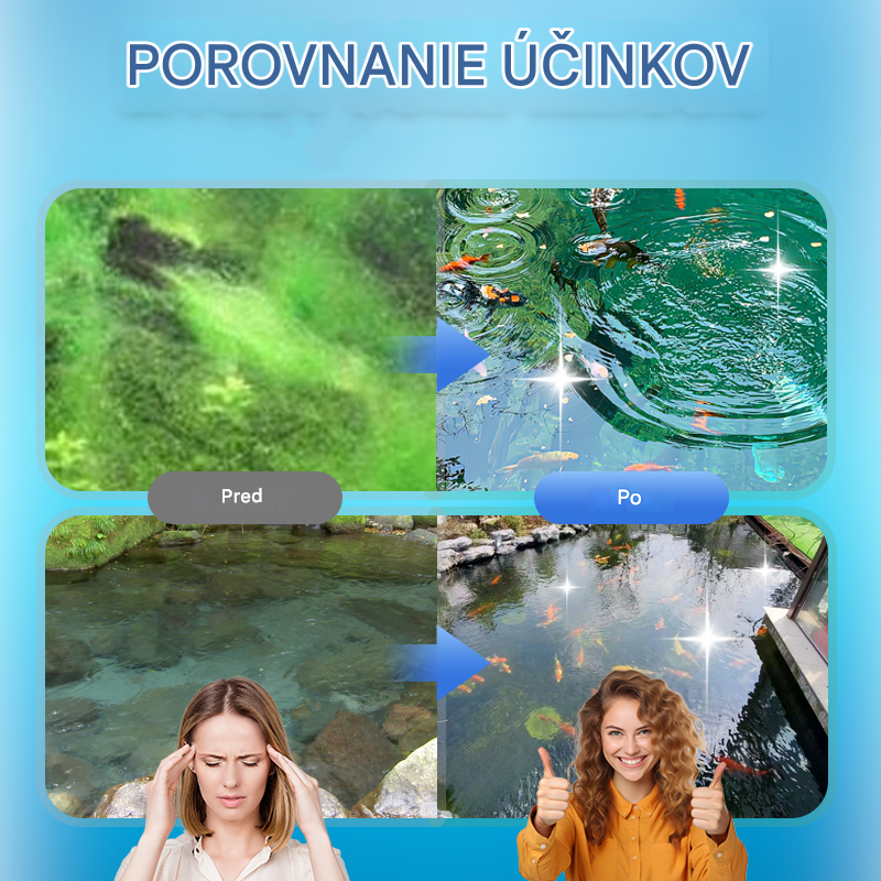 🐟🌊🔬500g Prémiový prášok do jazierka | Čistička vody a regulácia rias🐟🌊🔬
