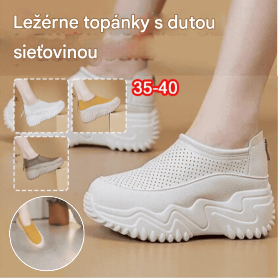 🔥👡【Veľkosti 35-40】Nové letné sandále, pravá koža, priedušná hrubá podrážka, dutá podrážka
