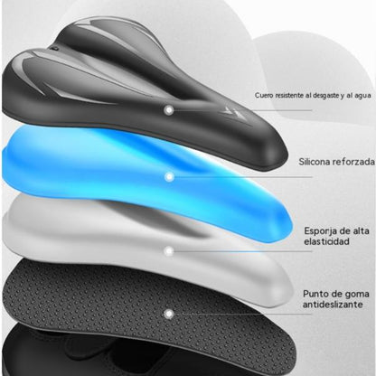 🚲Funda para sillín de bicicleta de montaña, fabricada en cuero de silicona grueso, impermeable y ultrasuave.