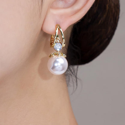 💋 Pendientes de plata con perlas de lujo francés de nuevo estilo 2025