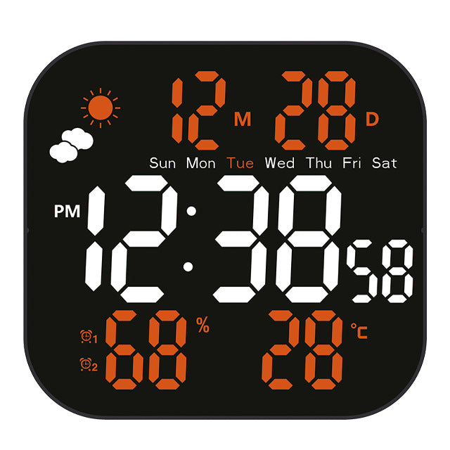 🕰️ Predaje prekročili 50 000 kusov! 🛏️ Časovo obmedzená 50% zľava! Digitálne hodiny s dvojitým použitím pre domácnosť/kanceláriu: Jemné budenie, rozlúčte sa s otravnými budíkmi! Nastaviteľný jas, tichá prevádzka v noci. 🌙