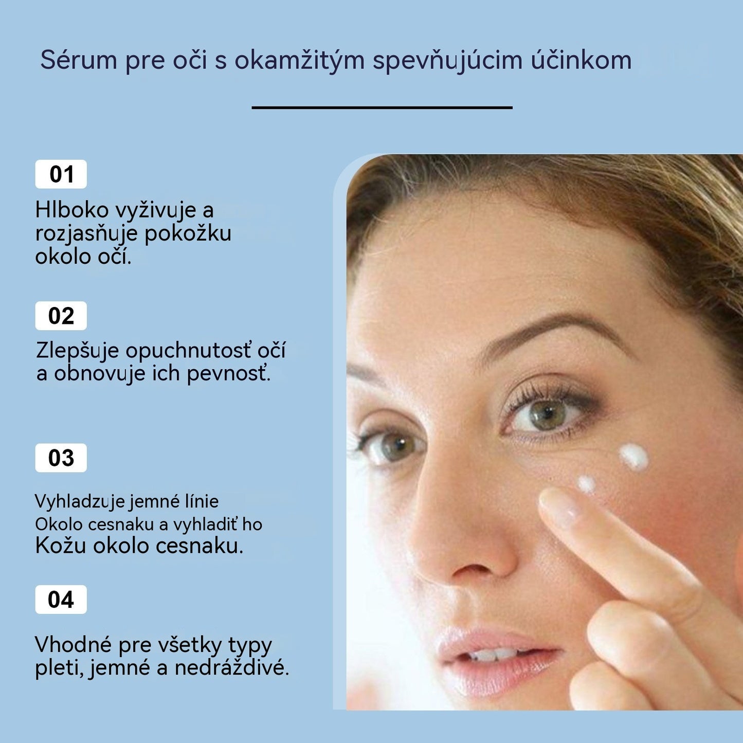 ✨💧 【Časovo obmedzená akcia - jeden + druhý zadarmo】 Nový spevňujúci očný krém Firming Essence - redukuje jemné vrásky a spevňuje pleť