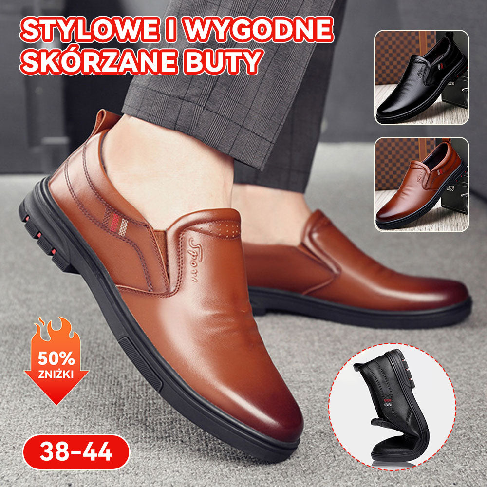 👟🌹50% zniżki✨【Rozmiary 38-44】💖2026 Najnowsze męskie skórzane buty biznesowe, codzienne, wygodne i miękkie