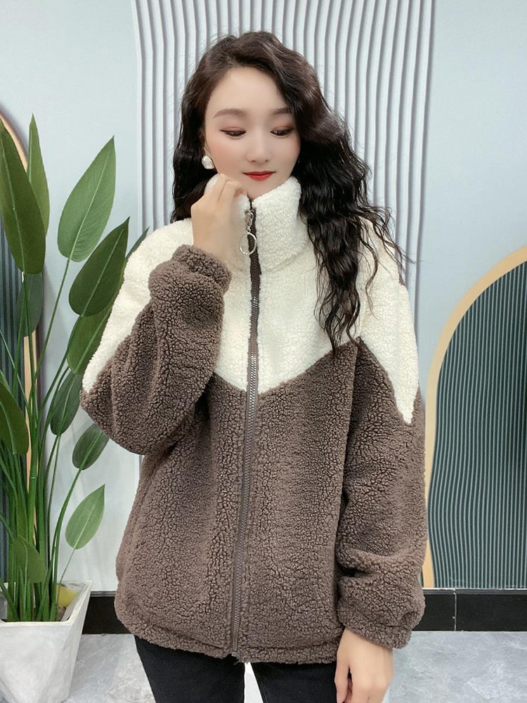 🔥【Kup jeden, a drugi dostaniesz gratis】🐏【M-4XL】Zimowa kurtka polarowa, kurtka bawełniana, wzmocniona kurtka bawełniana z wełny jagnięcej, ciepła kurtka