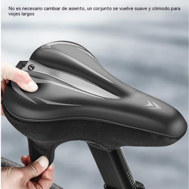 🚲Funda para sillín de bicicleta de montaña, fabricada en cuero de silicona grueso, impermeable y ultrasuave.