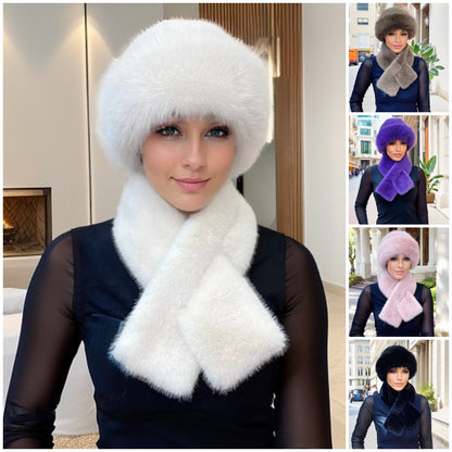 🔥Rebajas de invierno, bufandas de moda invernal + gorros de felpa 