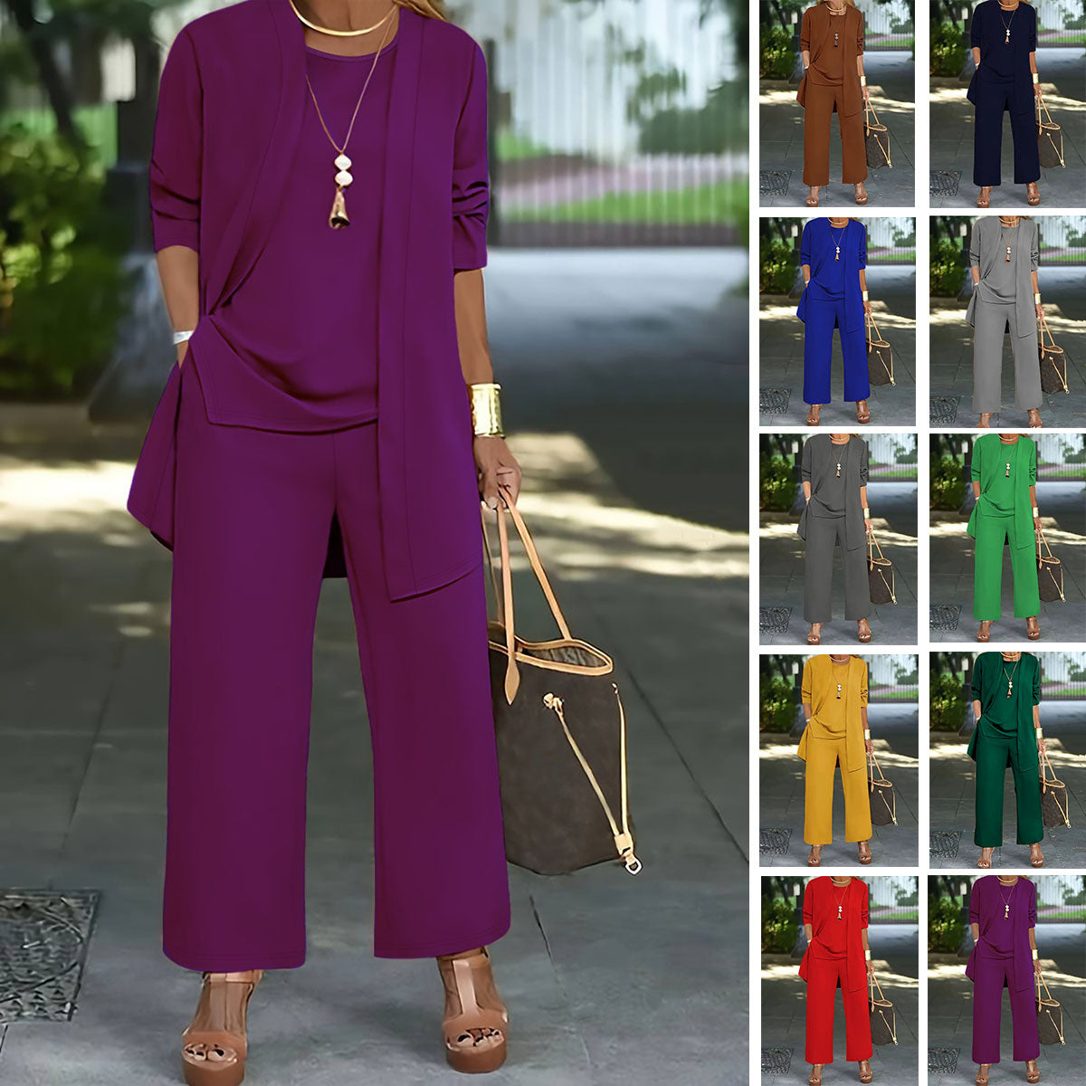 🧥【S-5XL】Elegantni ženski set od tri dijela širokog kroja🍂