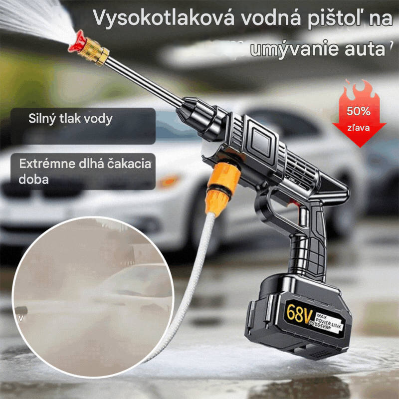 ✔️✔️【Výpredaj - 50%】Najpredávanejšia elektrická vysokotlaková vodná pištoľ roku 2026, vhodná na umývanie auta