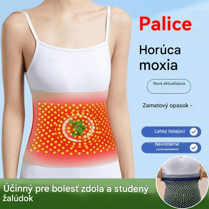 🔥🔥Hrejivý vyhrievací pás s palinou, zahrieva brucho a zmierňuje nepohodlie