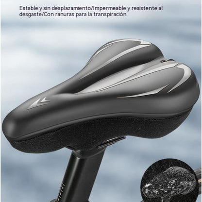 🚲Funda para sillín de bicicleta de montaña, fabricada en cuero de silicona grueso, impermeable y ultrasuave.
